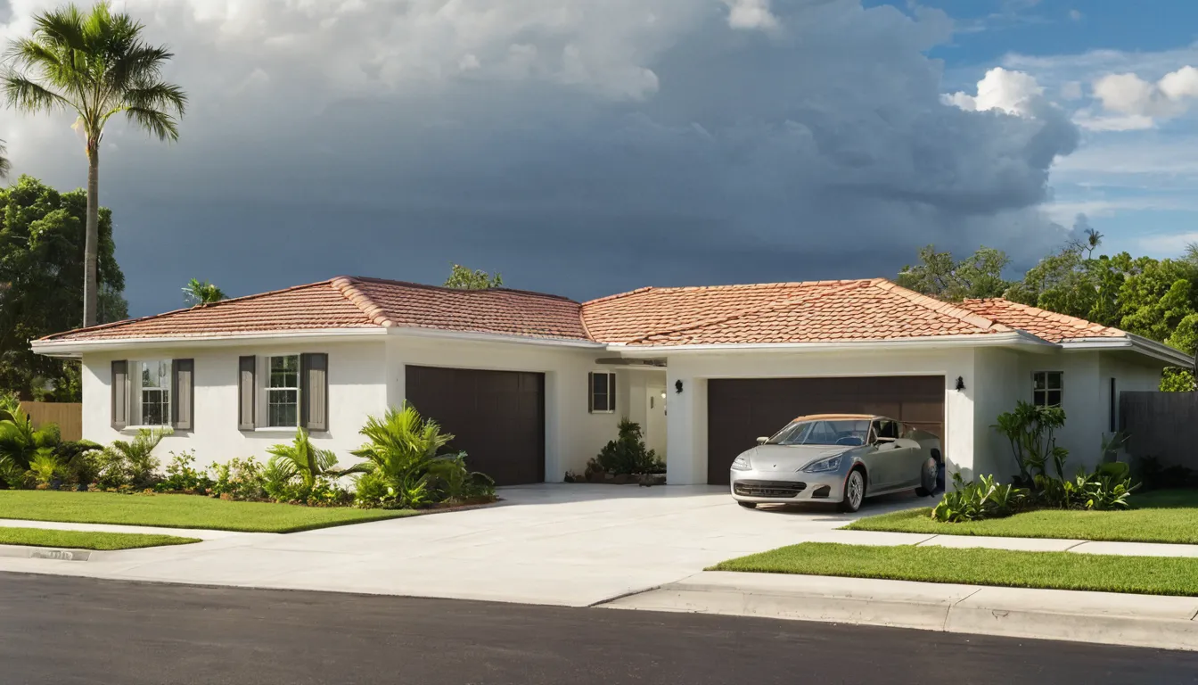 Concrete block home with a garage in the Plant City area